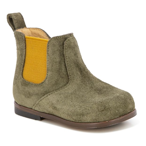 Stivaletti, modello: Zeus, elasticizzati, con zip, in pelle, velluto-product
