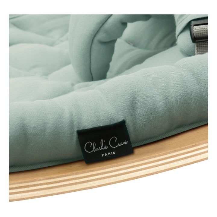 Levo Beech Wood Baby Bouncer | Green- Product image n°5