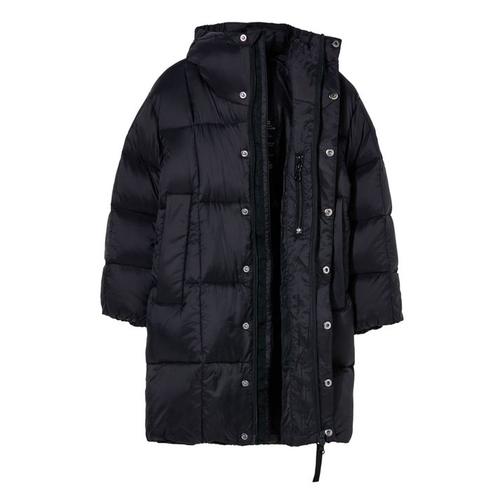 Lange Daunenjacke Snowlong | Schwarz- Produktbild Nr. 10