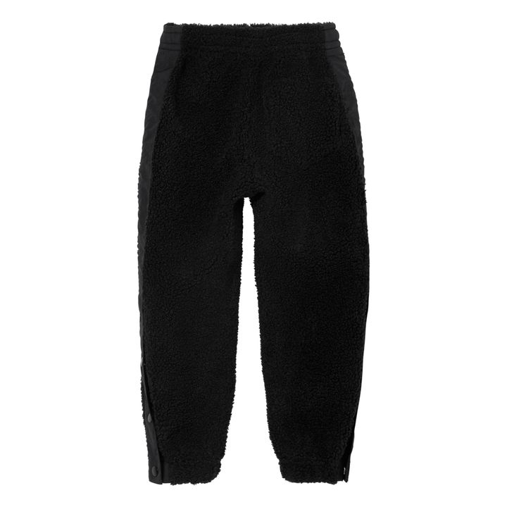 Pantalón jogger Sherpa bimaterial Connie | Negro- Imagen del producto n°5