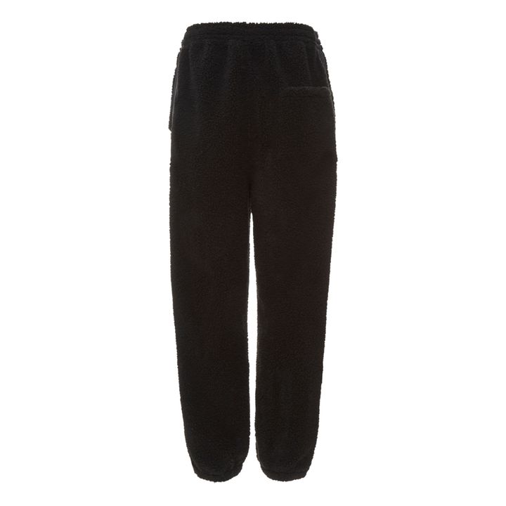 Pantalón jogger Sherpa bimaterial Connie | Negro- Imagen del producto n°7