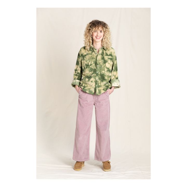 Jean Cropped Velours Côtelé Charlie Parme- Image produit n°4