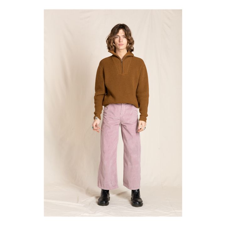 Jean Cropped Velours Côtelé Charlie Parme- Image produit n°6