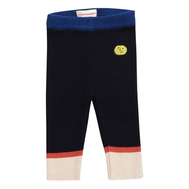 Leggings de punto de algodón orgánico Colorblock-product