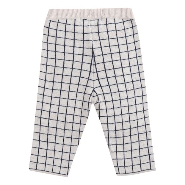 Leggings de punto de algodón orgánico Cuadros-product