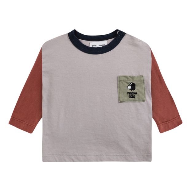 Camiseta de algodón orgánico Tricolor Bebé-product