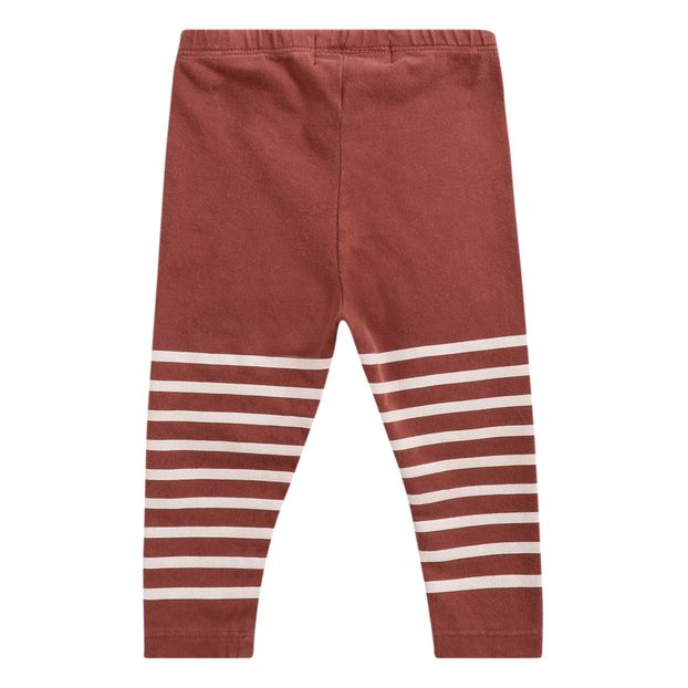 Leggings de algodón orgánico a rayas-product