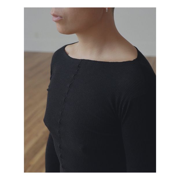 T-Shirt Manches Longues Pama Côtelé Coton Bio-product