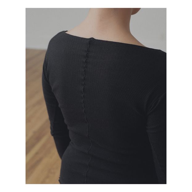 T-Shirt Manches Longues Pama Côtelé Coton Bio-product