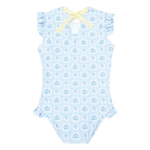 Floral Short-sleeved Rash Guard Jumpsuit -product