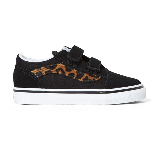 Old Skool Leopard Print Velcro Trainers-product
