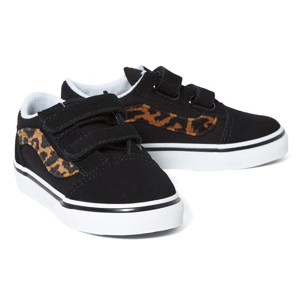 Old Skool Leopard Print Velcro Trainers-product