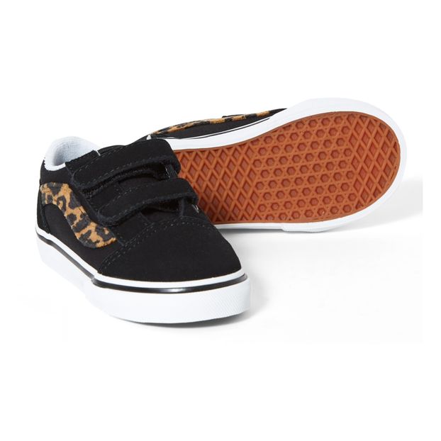 Old Skool Leopard Print Velcro Trainers-product