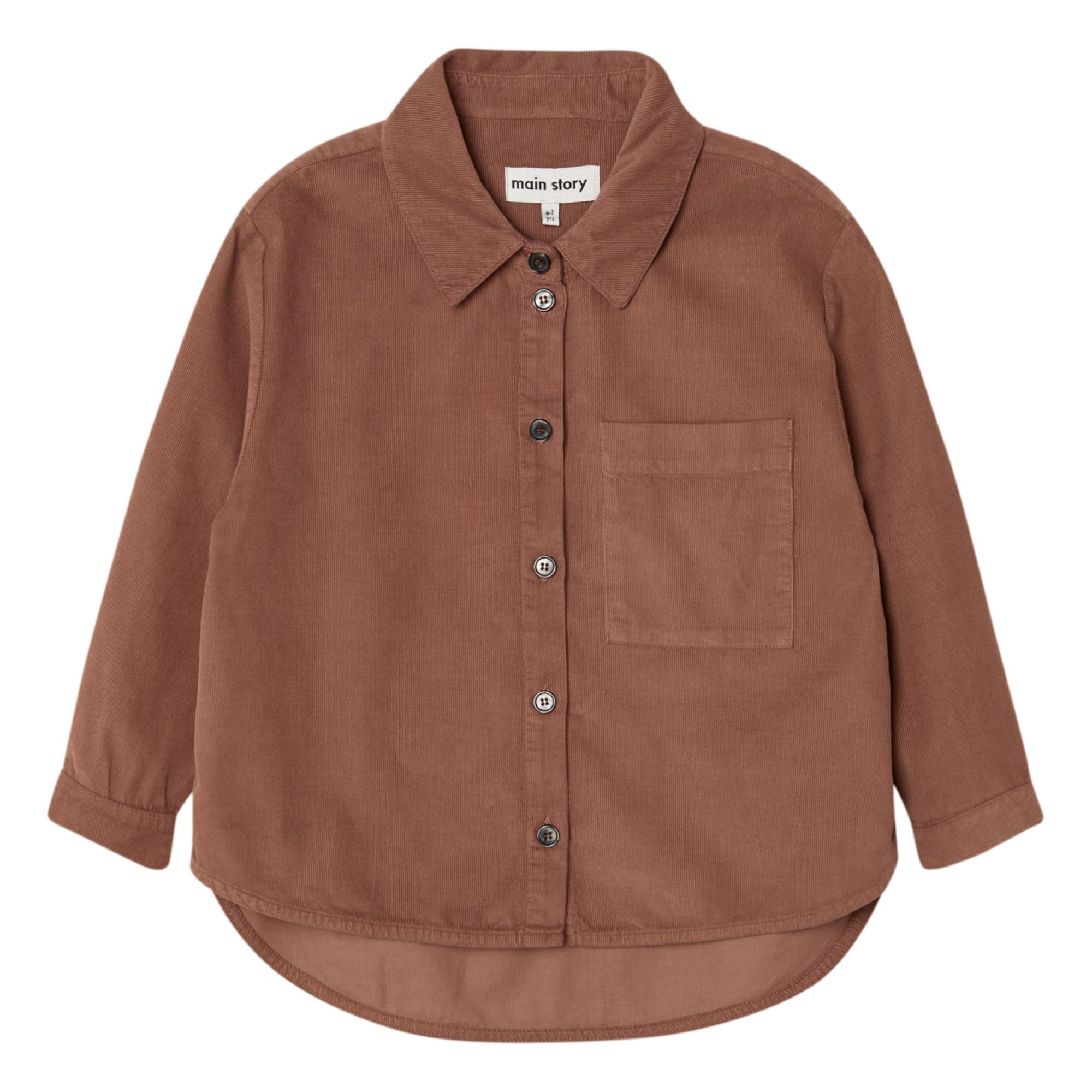 Camisa terciopelo canalé | Terracotta- Imagen del producto n°0
