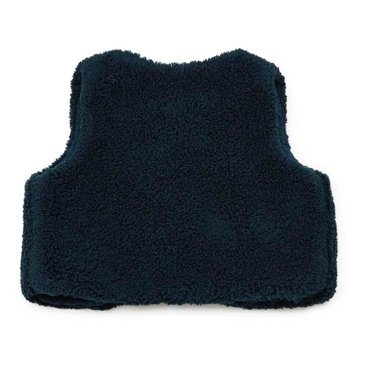 Gilet Façon Fourrure Beti | Vert foncé- Image produit n°2