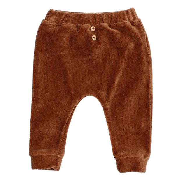 Pantalón sarouel de terciopelo de algodón orgánico-product