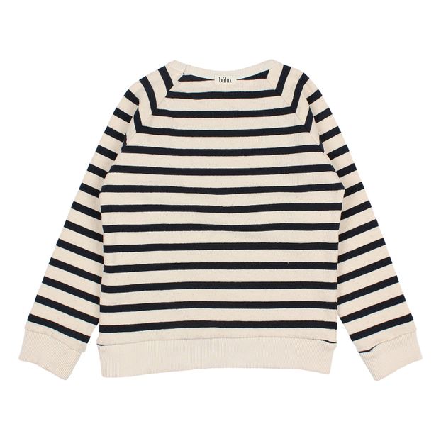 Sudadera de algodón orgánico de rayas-product