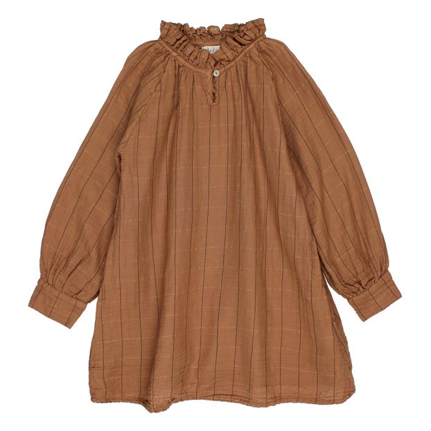 Robe Gaze de Coton Bio Rayée Lurex-product