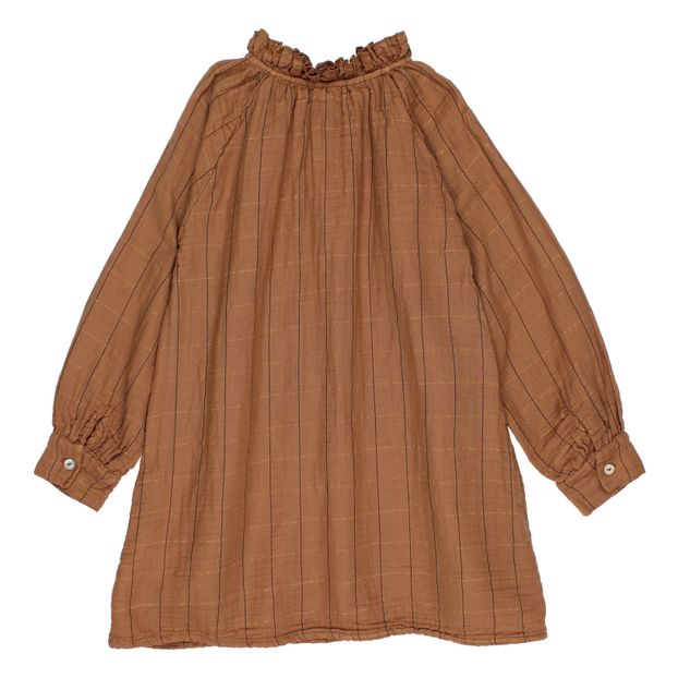 Robe Gaze de Coton Bio Rayée Lurex-product