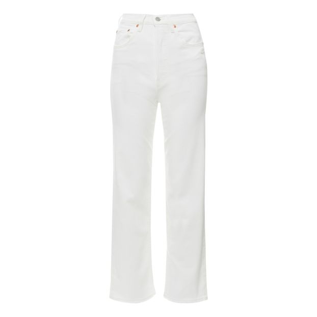 Pantalón vaquero recto tobillero -product