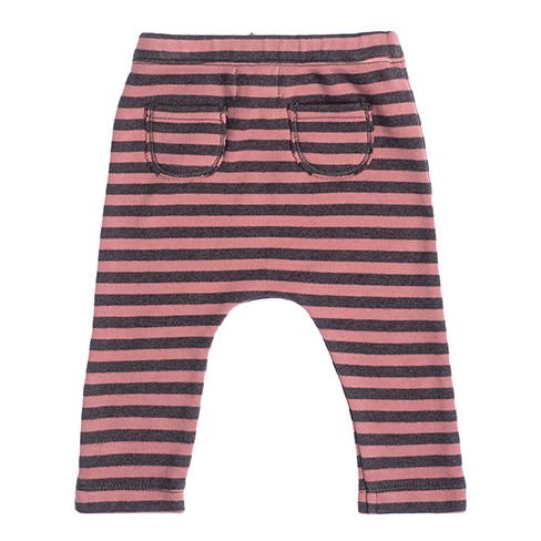 Leggings de algodón orgánico a rayas-product