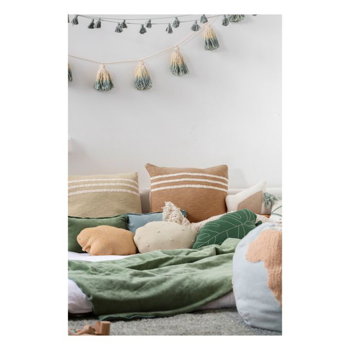 Coussin Duetto | Vert olive- Image produit n°1