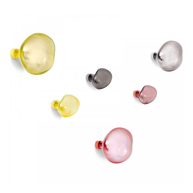Haken aus Glas -Bubble groß-grau-product