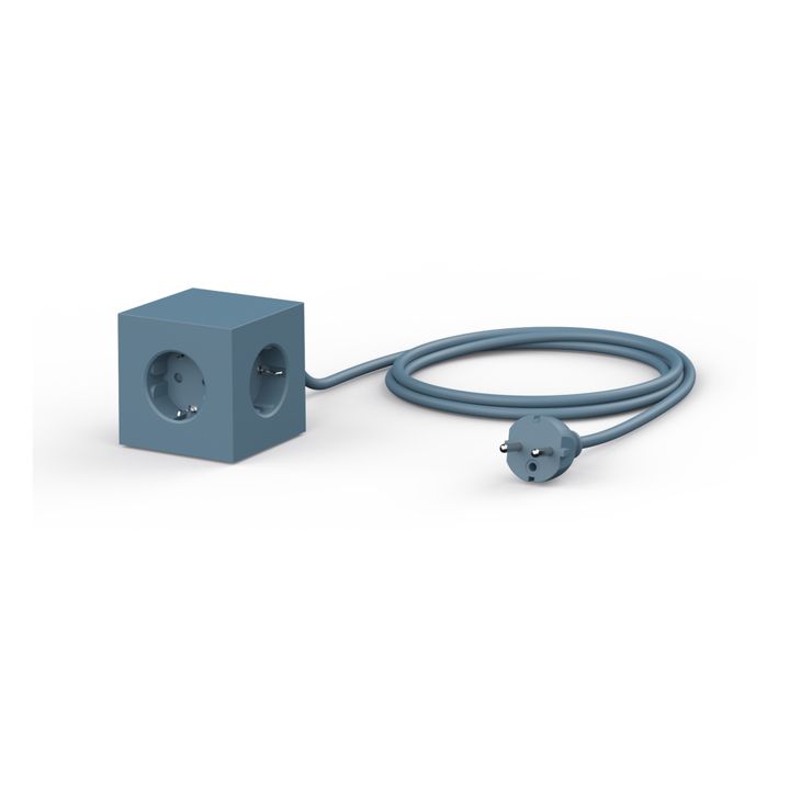 Rallonge Square 1 avec prise USB | Bleu- Image produit n°5