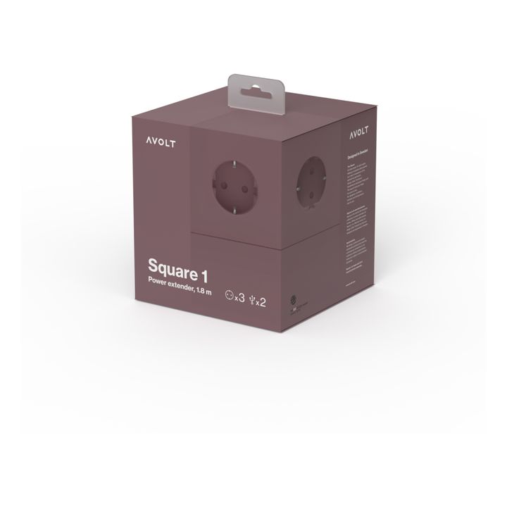 Alargador Square 1 con enchufe USB Óxido- Imagen del producto n°7