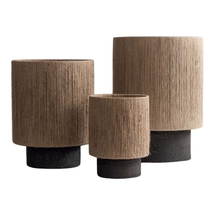 Lampada, modello: Kalé, in gres | Nero- Immagine del prodotto n°0