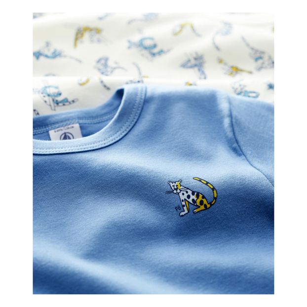 Lot 2 T-Shirts Summer Night Coton Bio-product