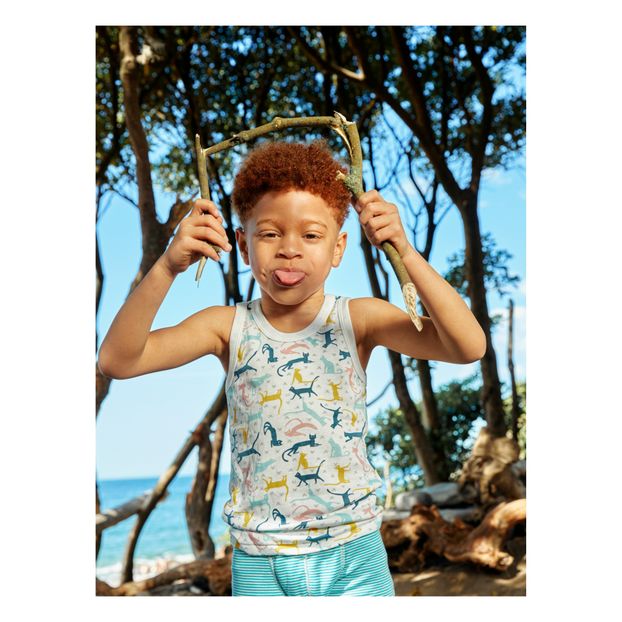 Set of 2 Cat-Print Tank Tops-product