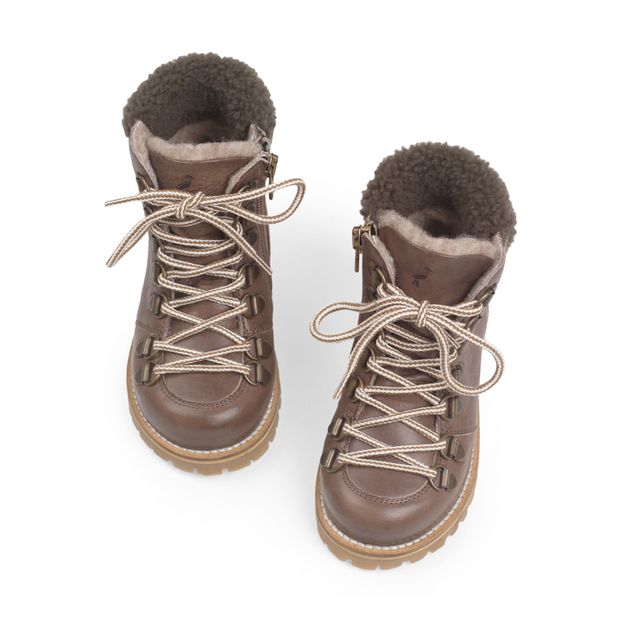 Botas forradas con cordones-product