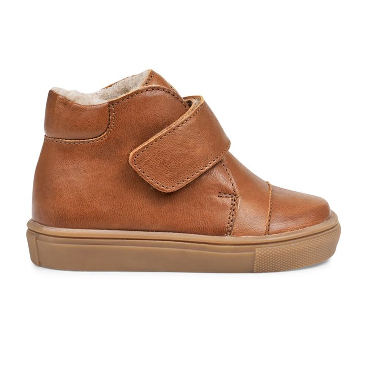 Toasty 1-Velcro Sherpa-lined Sneakers | Cognac- Product image n°0