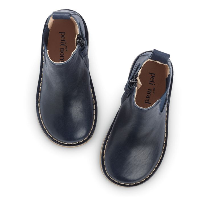 Botas con cremallera Ankle | Azul Marino- Imagen del producto n°1