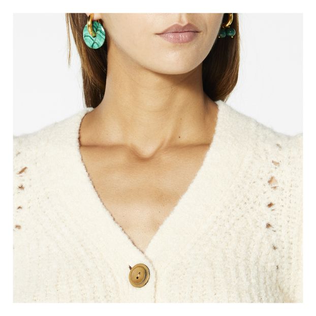 Mismatching Malachite and Donut Earrings -product