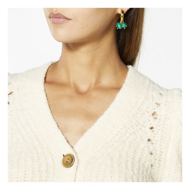 Mismatching Malachite and Donut Earrings -product