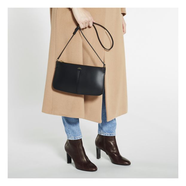 Bolso baguette cubo de cuero liso Betty-product