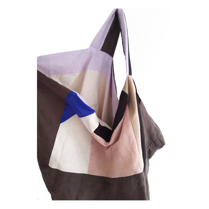 Breite Mom bag Wendetasche aus Bio-Baumwolle | Rosa- Produktbild Nr. 2