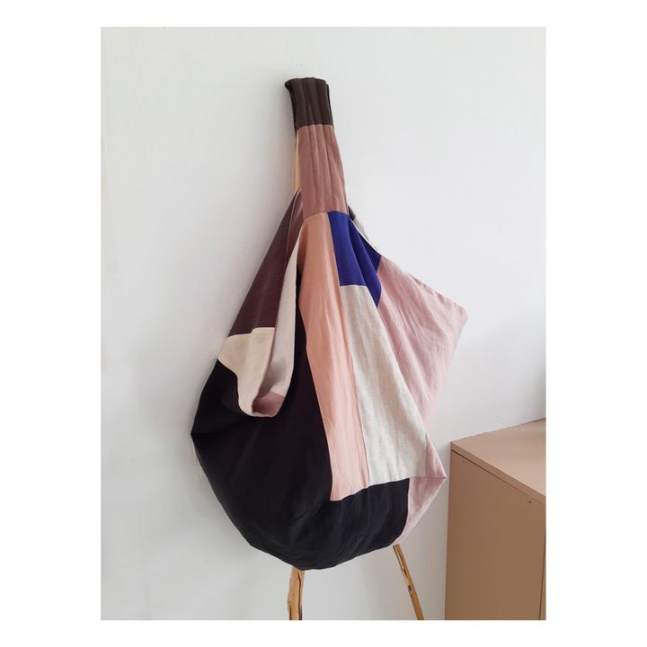 Breite Mom bag Wendetasche aus Bio-Baumwolle | Rosa- Produktbild Nr. 3