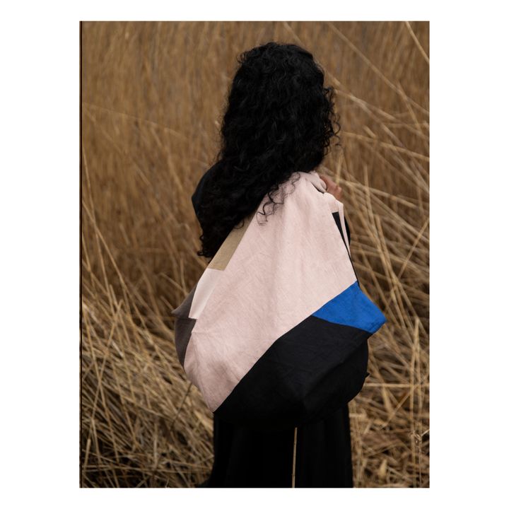 Breite Mom bag Wendetasche aus Bio-Baumwolle | Rosa- Produktbild Nr. 8