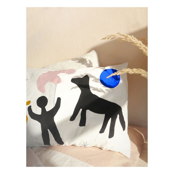 Funda de cojín de algodón orgánico 60x45 cm- Imagen del producto n°4