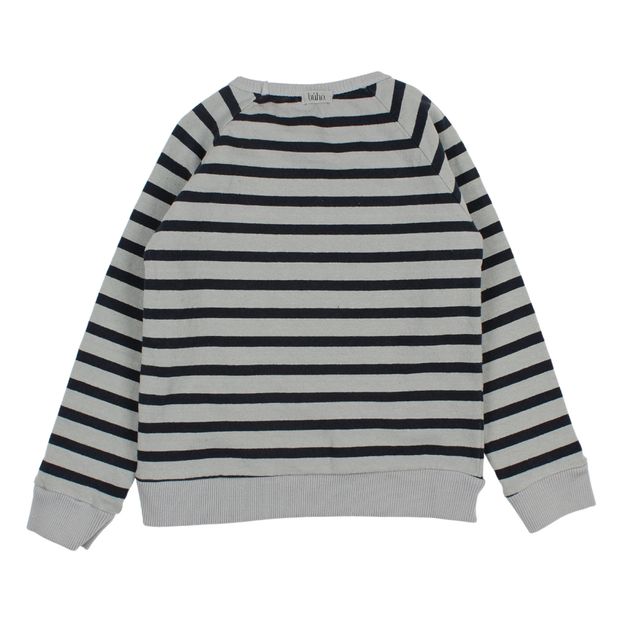 Sudadera de algodón orgánico de rayas-product