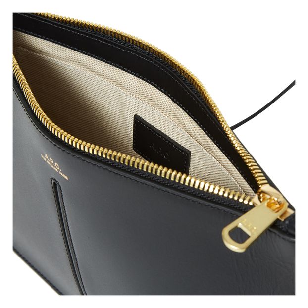 Bolso baguette cubo de cuero liso Betty-product