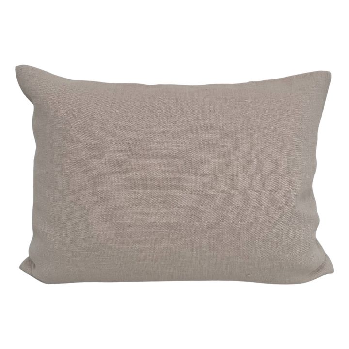 Coussin Gaston en lin lavé | Rose pâle- Image produit n°1