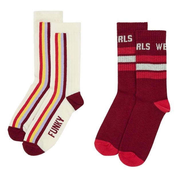 Pack of 2 Funky Girl Socks -product