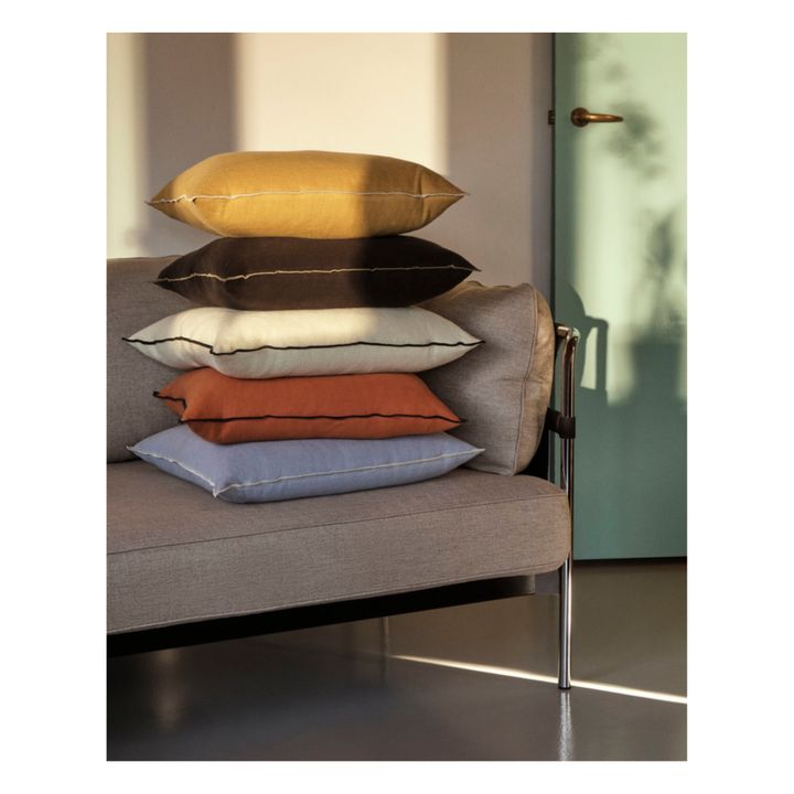 Outline Linen and Cotton Cushion White- Product image n°1