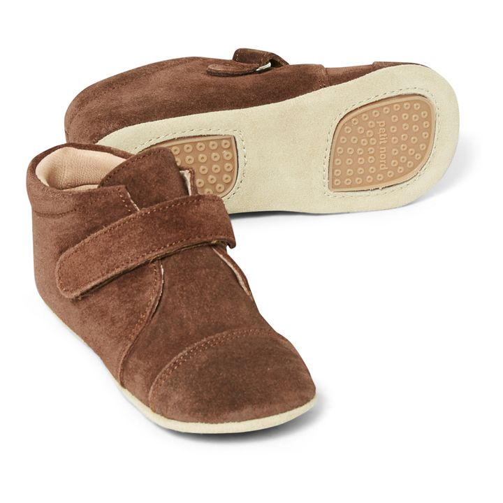 Babyschuhe mit Klettverschluss | Schokoladenbraun- Produktbild Nr. 2