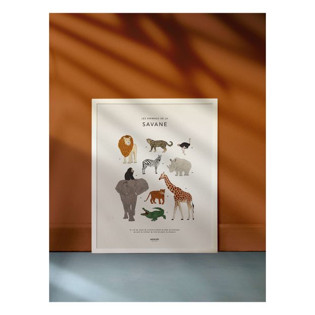 Póster Animales de la sabana-product