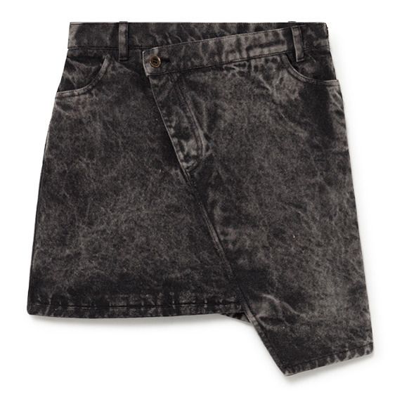 Asymmetrical Denim Skirt-product